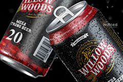Custom Mega Strong Beer Can Packaging Design for Willow Woods Brand, Malayasia 